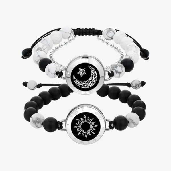 Sun&Moon Touch Bracelets with Matching Beads